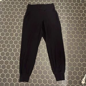 Black lululemon joggers with pockets
